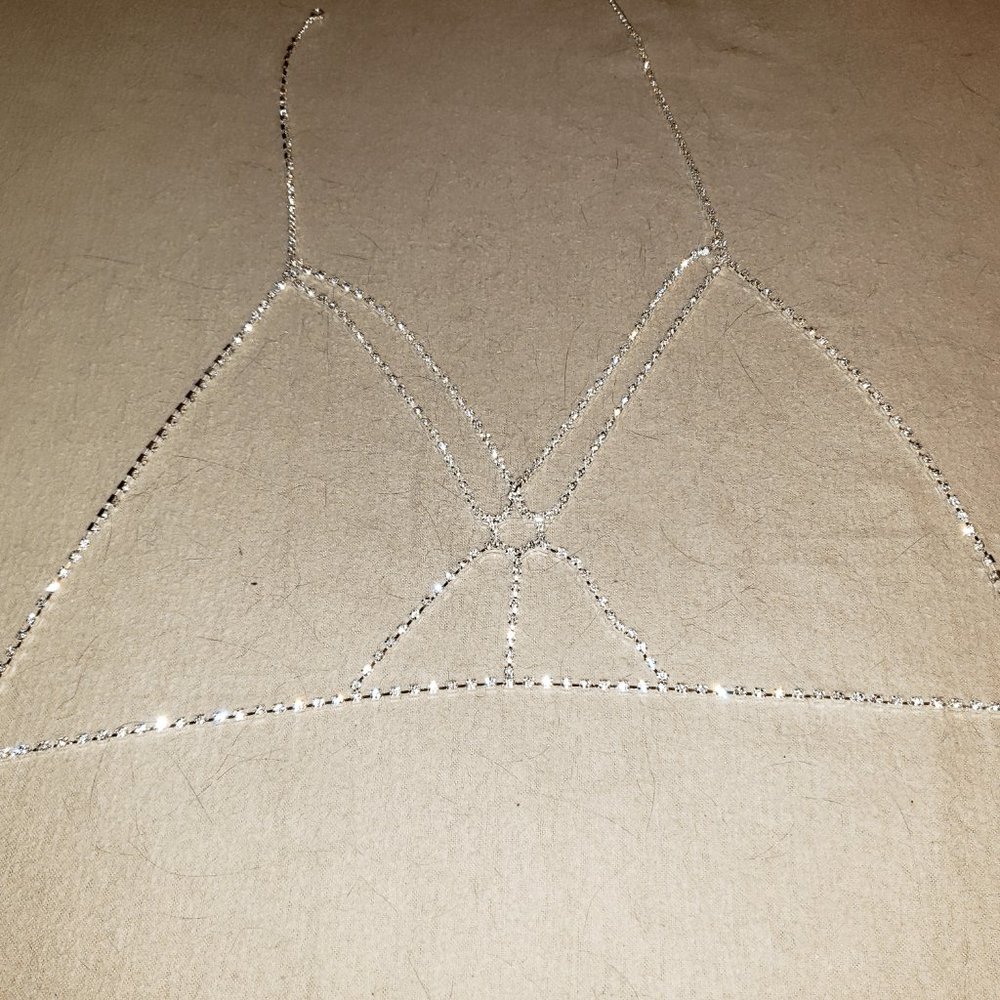 New Sexy Crystal Bra Chain Necklace - Picture 5 of 5